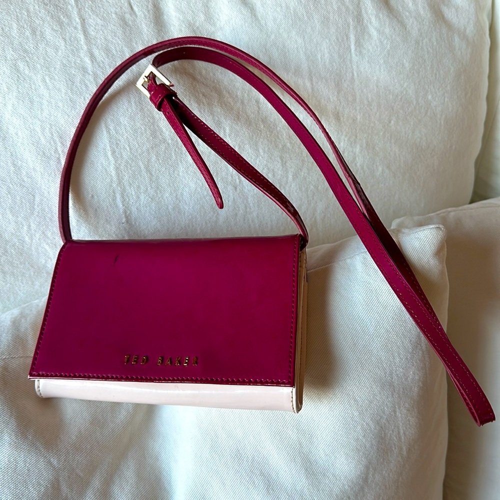 Ted Baker magenta / pink crossbody purse
